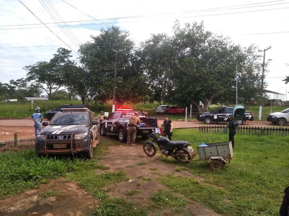 Operação visou tirar de circulação criminosos que extorquiam comerciantes no distrito de Plácido de Castro — Foto: Arquivo/Polícia Civil 