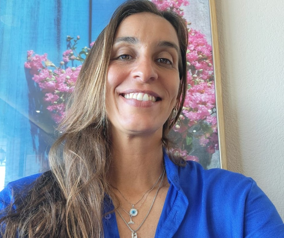 Luciana Kroger, capitã de canoa havaiana em Salvador — Foto: Arquivo Pessoal