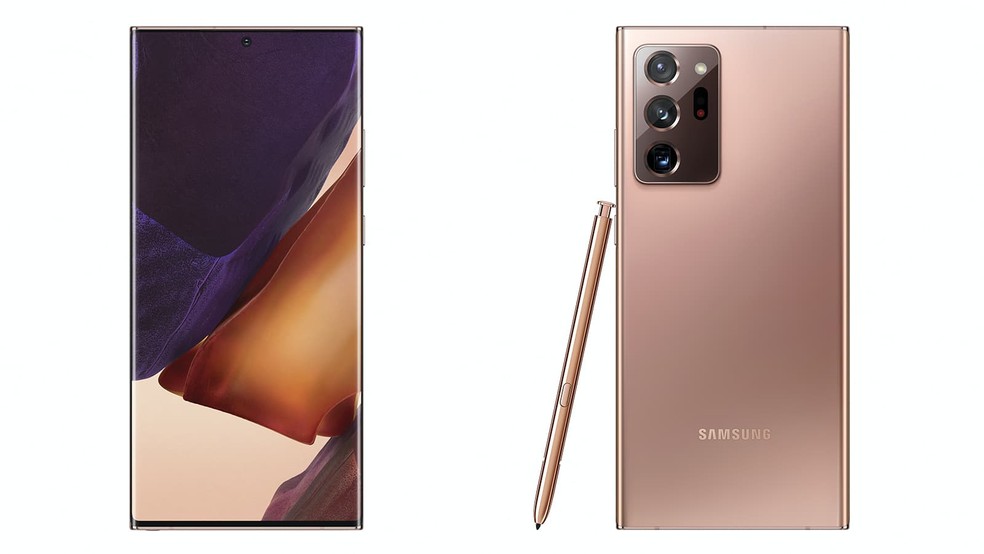 Galaxy Note 20 Ultra é maior, mais potente e tem câmeras mais sofisticadas — Foto: Reprodução/Samsung
