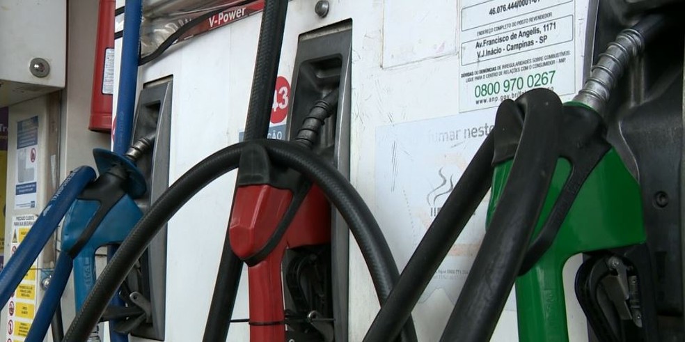 Posto de combustíveis em Campinas — Foto: Reprodução/EPTV