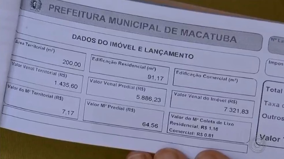 C&acirc;mara de Macatuba suspende decreto do prefeito que determina cobran&ccedil;a de taxas no IPTU e novos valores de zoneamento &mdash; Foto: Reprodu&ccedil;&atilde;o/TV TEM