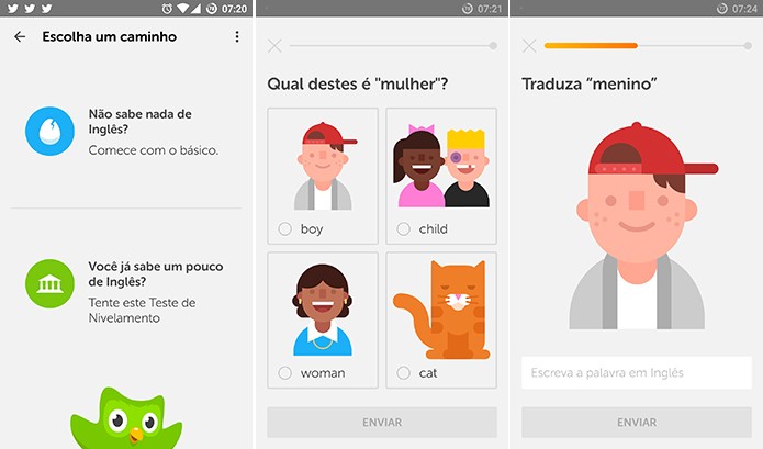 Duolingo ajuda usuário a aumentar seu vocabulário e compreensão do Inglês gratuitamente (Foto: Reprodução/Elson de Souza)