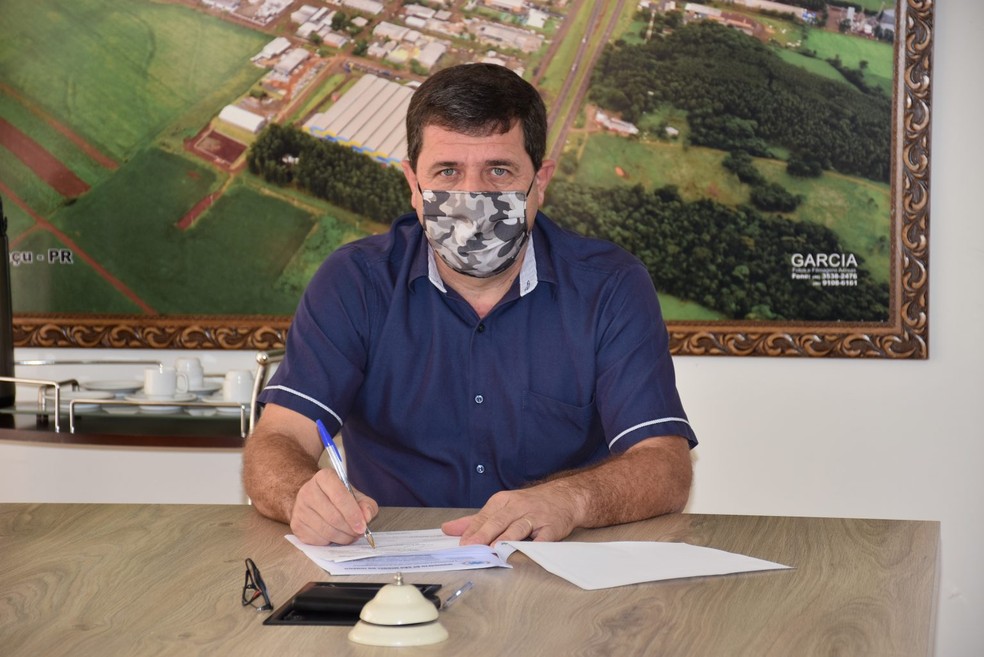 Claudio Dutra (DEM) renunciou ao cargo de prefeito de São Miguel do Iguaçu — Foto: Divulgação/Prefeitura de São Miguel do Iguaçu