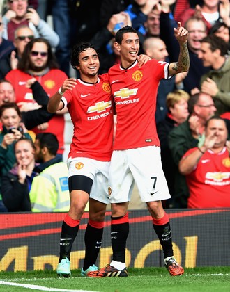 Rafael e Di Maria Manchester United (Foto: Getty)