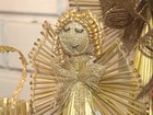 Presente de Natal: artesanato com palha de trigo vira anjos e presépios