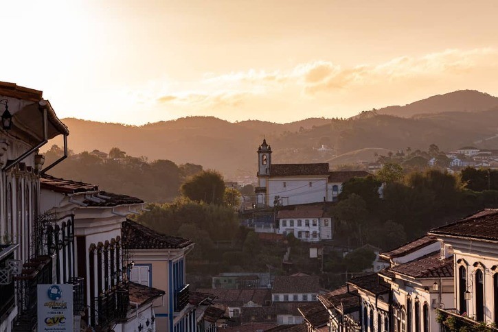 Ouro Preto, em Minas Gerais, foi uma das cidades visitadas por Maria Tsalla, identidade usada pela russa Irina Smierav — Foto: Reprodução 