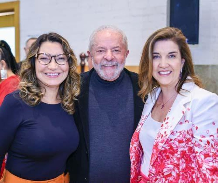 A advogada Daniela Teixeira com Lula e Janja