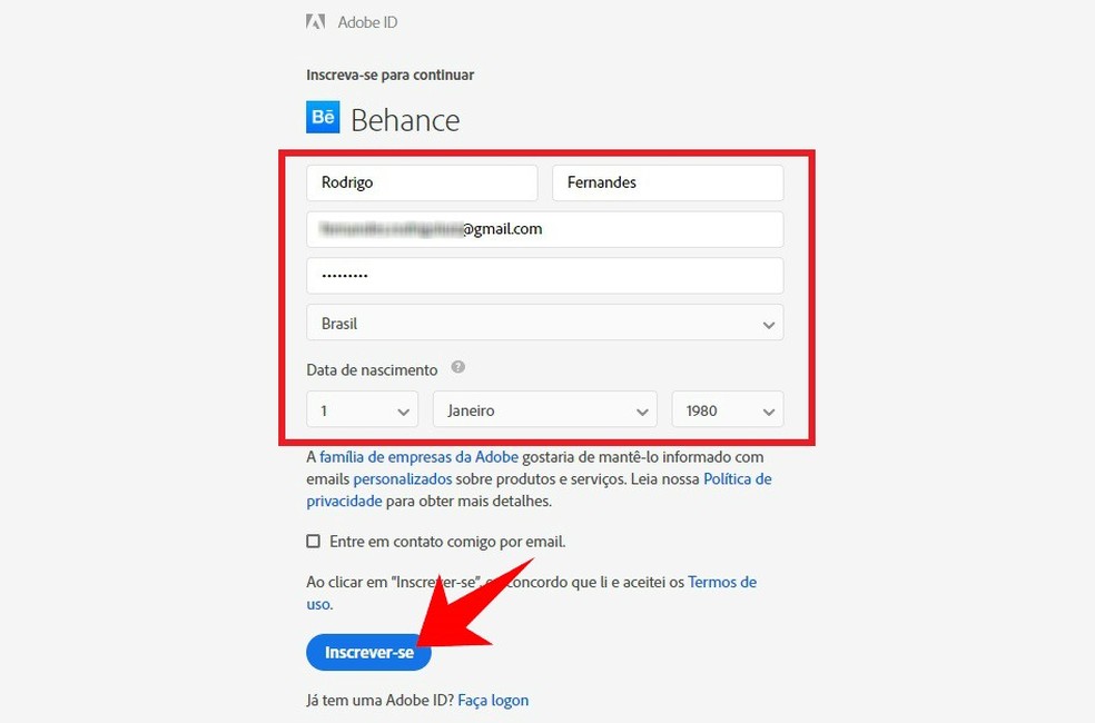 Como Criar Um Portfolio Online Usando O Behance Utilitarios Techtudo