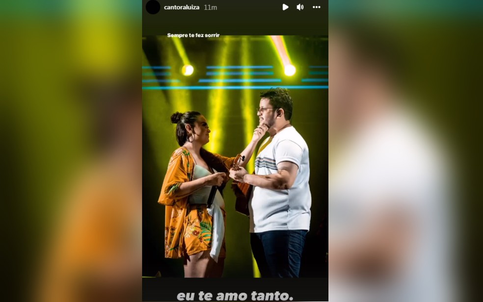 Cantora Luiza posta pela 1ª vez após morte do parceiro Maurílio em Goiânia, Goiás — Foto: Reprodução/Instagram