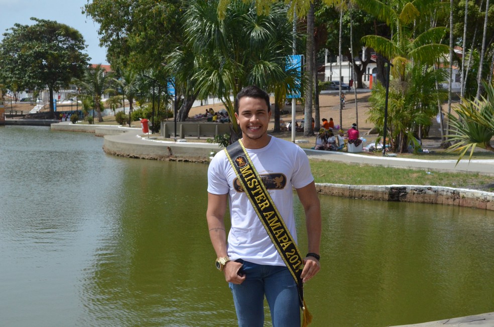Wellington Ruan Tourinho foi eleito Mister Amapá 2017 (Foto: Fabiana Figueiredo/G1)