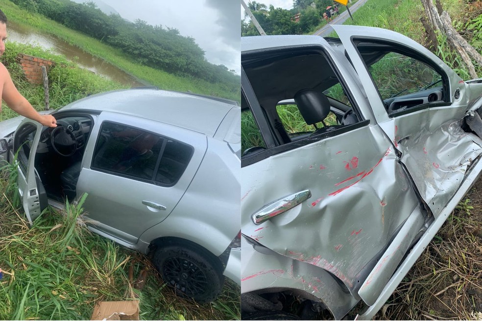 Filha de Binho Cardoso disse que o carro teve perda total após acidente no interior do Ceará. — Foto: Arquivo pessoal
