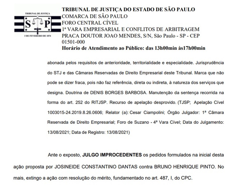 Decis&atilde;o favor&aacute;vel a Bruno Henrique, do Flamengo &mdash; Foto: Reprodu&ccedil;&atilde;o