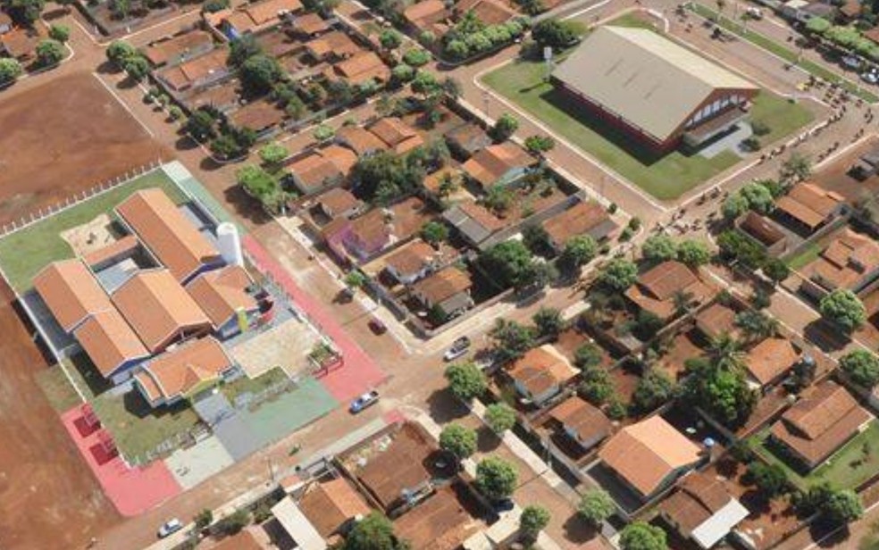 Vista aérea de Turvelândia, em Goiás (Foto: Prefeitura de Turvelândia/Divulgação)