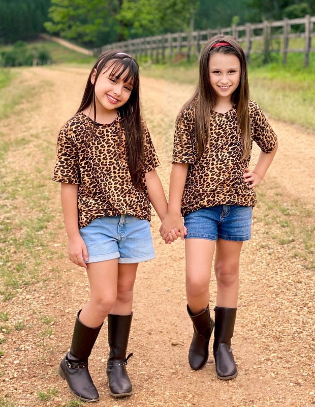 Kiara e Maya, gêmeas de Natália Guimarães e Leandro (Foto: Reprodução/Instagram)