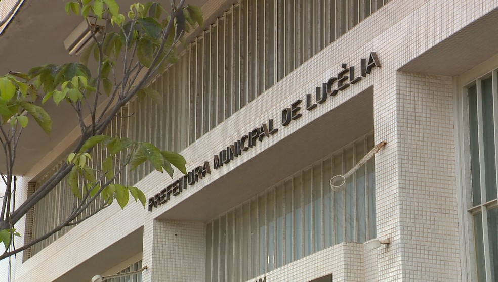 Prefeitura de Lucélia — Foto: Reprodução/TV Fronteira
