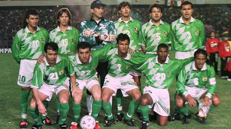 Seleção boliviana na Copa América de 1997  — Foto: Reprodução / lostiempos.com