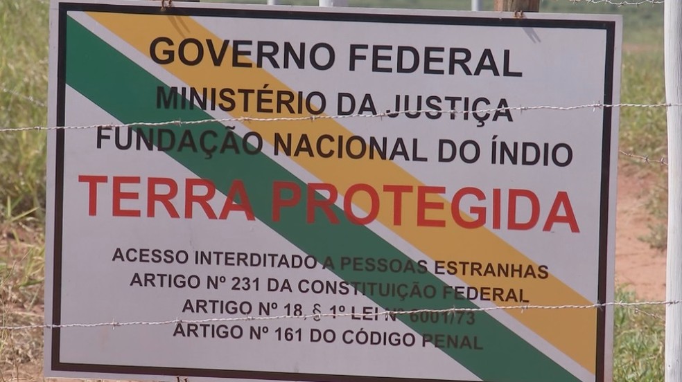 Aldeia indígena de Avaí reforça medidas contra o coronavírus — Foto: Reprodução/TV TEM
