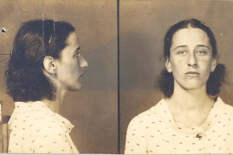 Ficha policial da militante comunista Olga Benário, expulsa do país em 1936