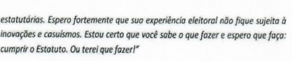 Segunda parte da mensagem do presidente do flamengo &mdash; Foto: reprodu&ccedil;&atilde;o
