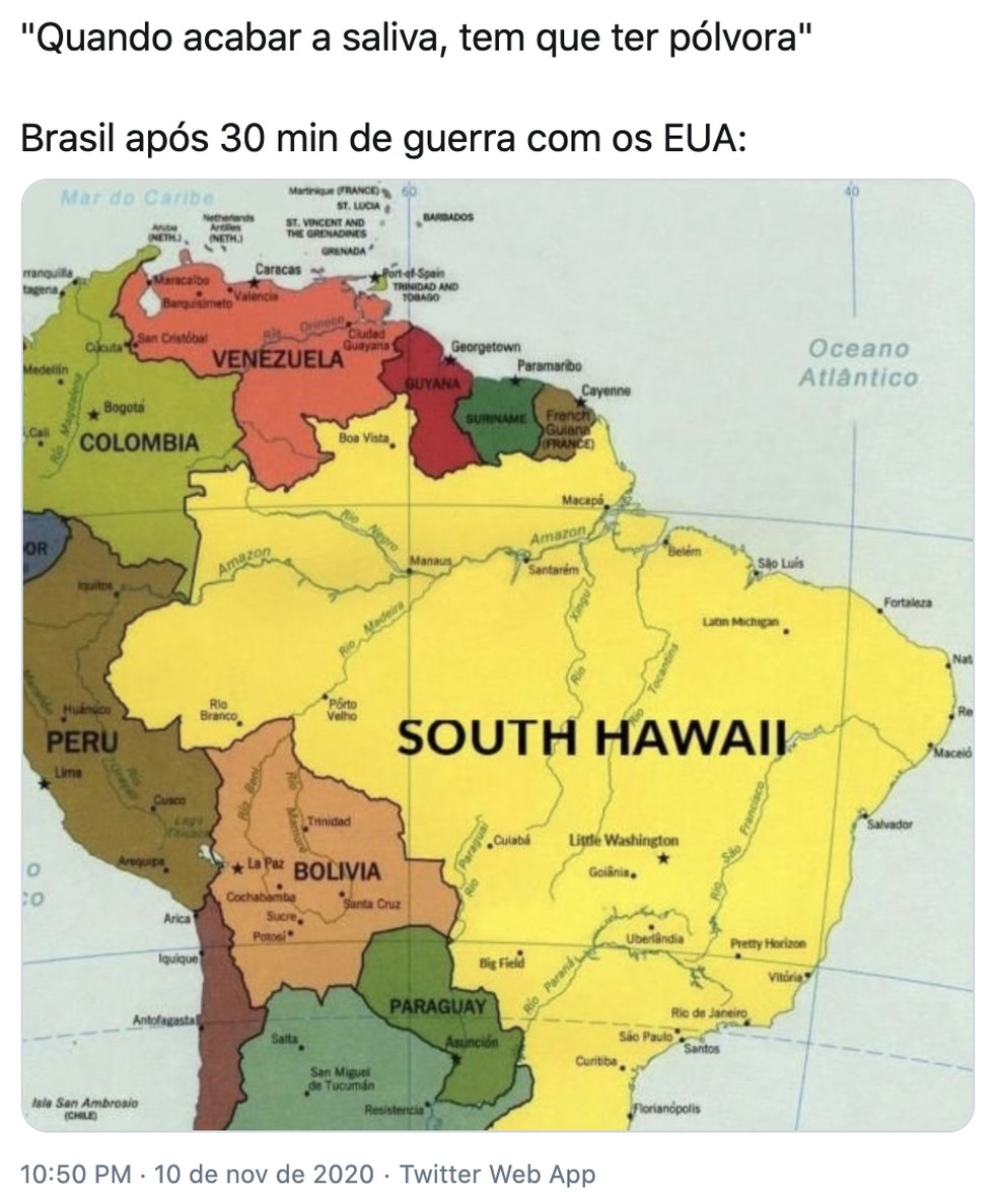 Usuários fizeram memes sobre declaração do presidente Jair Bolsonaro sobre pólvora. — Foto: Reprodução/Redes sociais