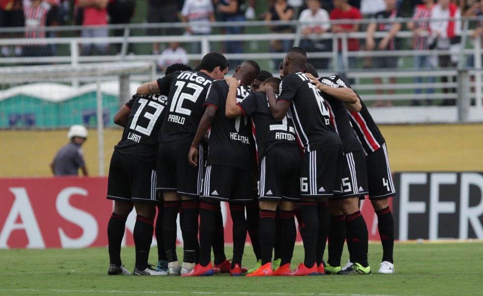 São Paulo venceu o Bragantino por 2 a 0, no último domingo — Foto: Rubens Chiri / saopaulofc.net