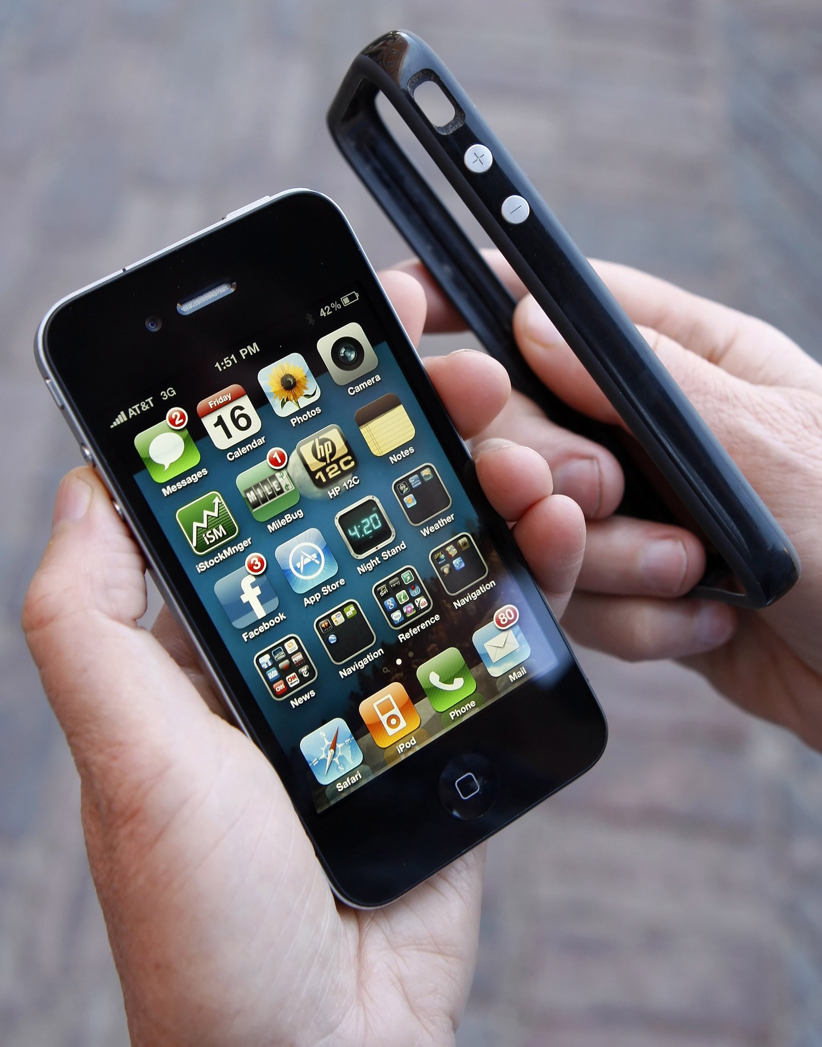 iPhone 4, lançado em 2010 — Foto: George Frey / Bloomberg