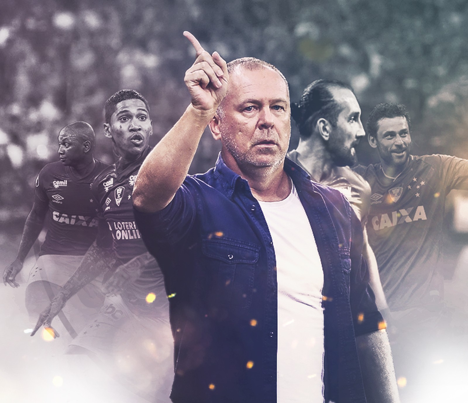 Quatro atacantes e uma história: pela 1ª vez, Mano tem quarteto disponível em momento decisivo