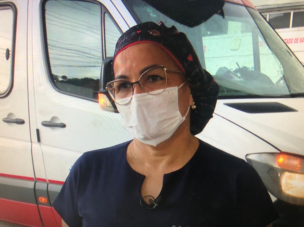 Enfermeira Maísa Barros tem 26 anos de profissão e deseja ver a cura pra doença — Foto: Reprodução/Rede Amazônica