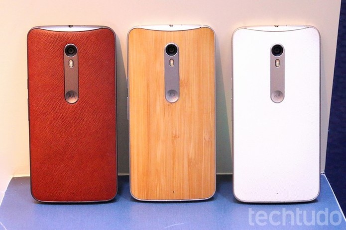 Dentre as opções de design do Moto X Style estão o couro legítimo e a madeira (Foto: Nicolly Vimercate/TechTudo)