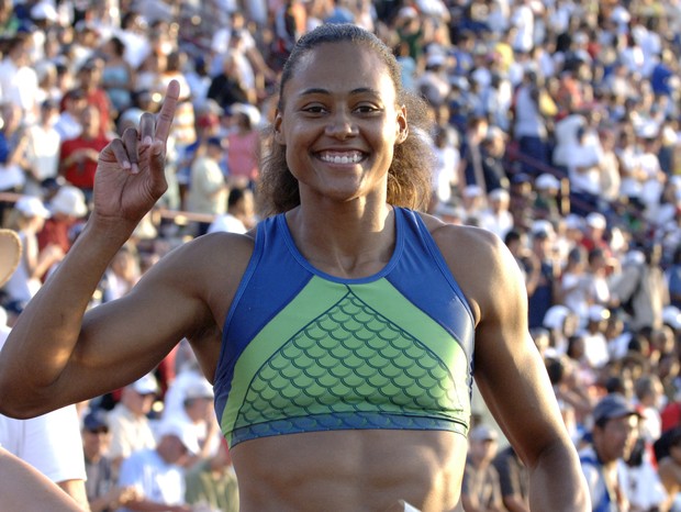 Marion Jones, que revelou doping e devolveu medalhas (Foto: A. Messerschmidt/Getty Images)