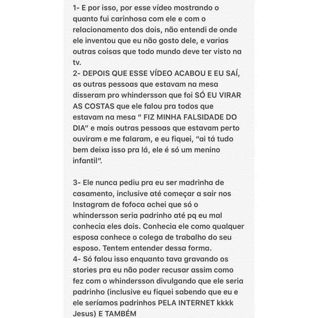 Luisa Sonza se pronuncia no caso de briga entre Whindersson Nunes e Carlinhos Maia (Foto: Reprodução / Instagram)