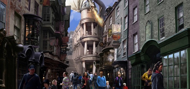 Beco Diagonal, nova área do mundo mágico de Harry Potter que será inaugurada esse ano no parque Universal Studios Florida (EUA) (Foto: Universal Orlando Resort)