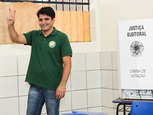Candidato Marcelo Lelis vota em Palmas (Foto: divulgação/campanha)