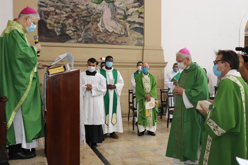 Celebra&ccedil;&atilde;o ocorreu na Catedral Nossa Senhora da Concei&ccedil;&atilde;o, em Manaus.  &mdash; Foto: &Eacute;rico Pena/Arquidiocese de Manaus