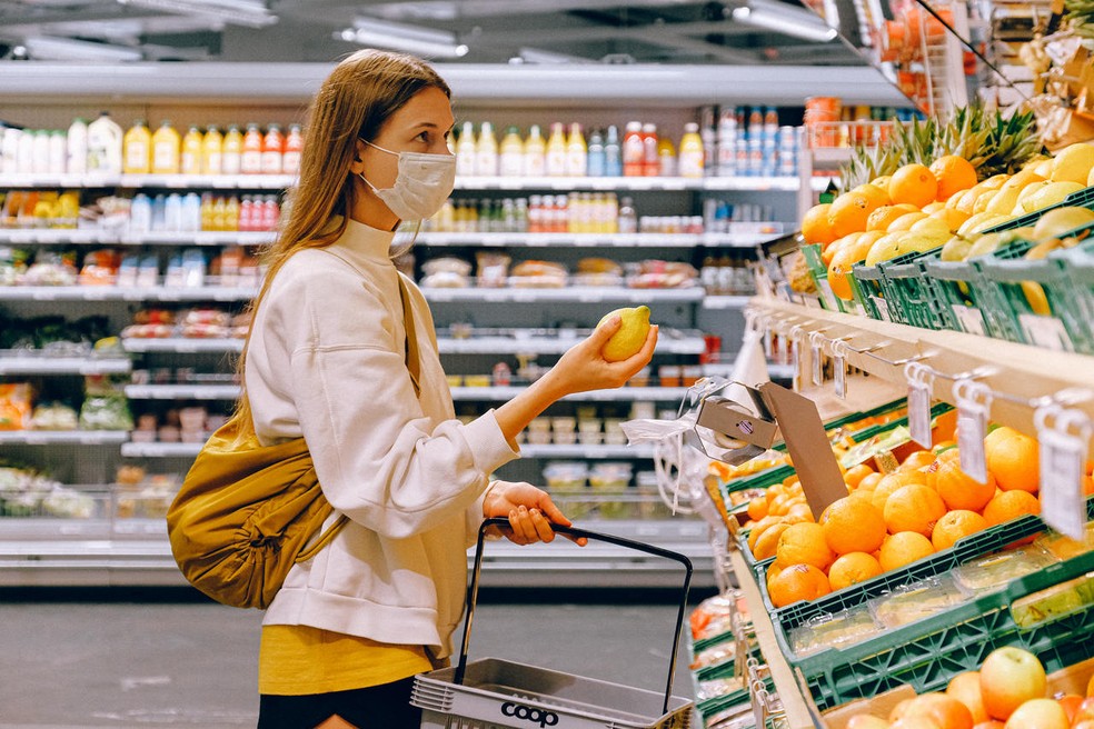 Compras, supermercado, alimentação, consumo — Foto: Pexels
