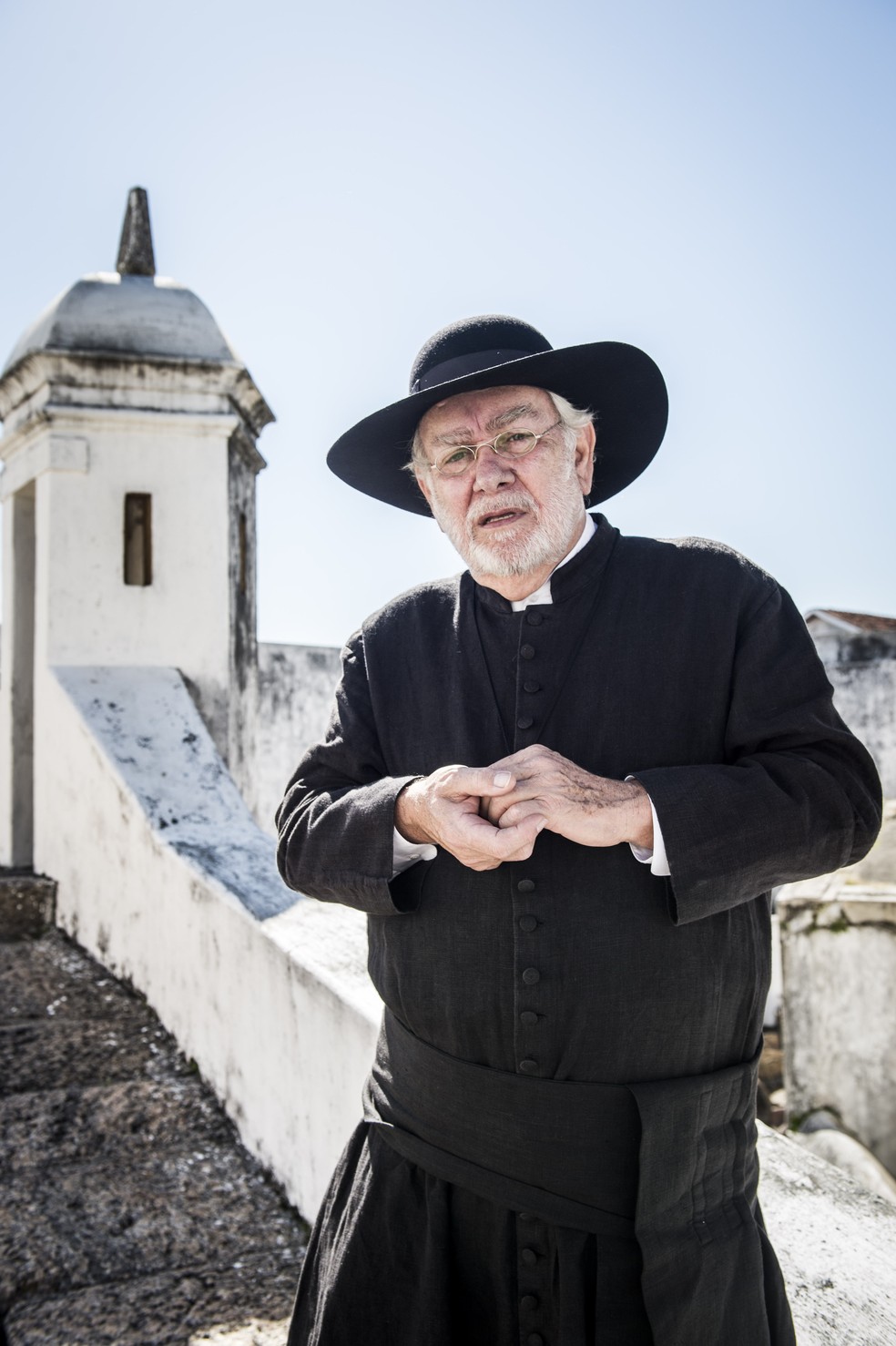 José Augusto Branco será Padre João, pároco superquerido da região (Foto: João Miguel Junior/TV Globo )