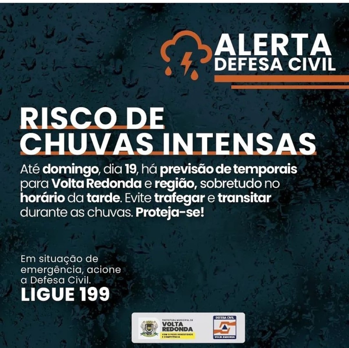 Defesa Civil Faz Alerta Para Risco De Temporais Em Volta Redonda Sul Do Rio E Costa Verde G