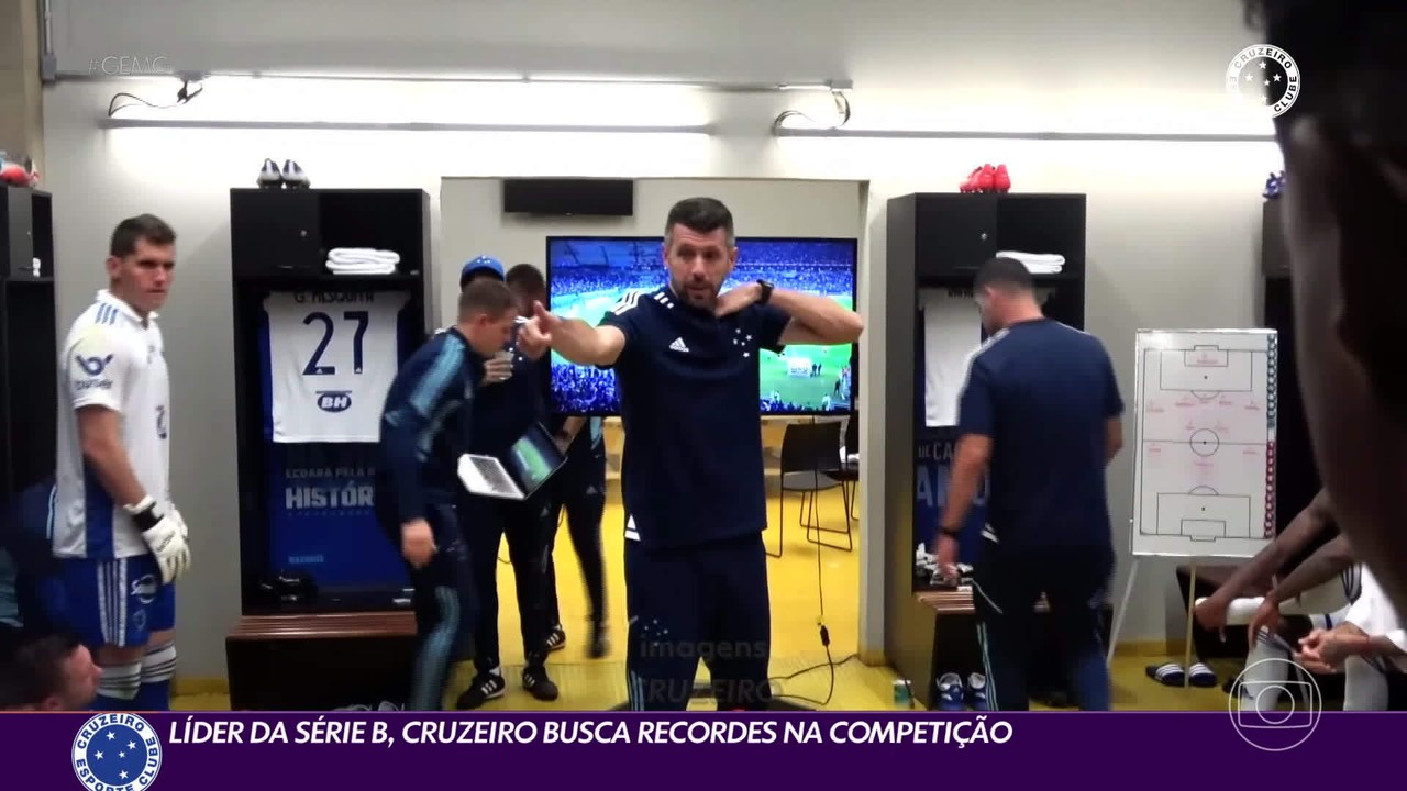 Líder da Série B do Brasileiro, Cruzeiro busca novos recordes na competição