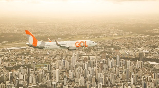 Avião da GOL: empresa é uma das que usam a solução da Fullface (Foto: GOL/Divulgação)