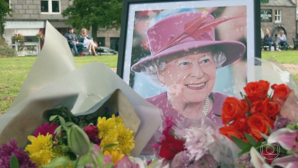Rainha Elizabeth II: Família Real divulga cronograma oficial de funeral — Foto: Jornal Nacional 