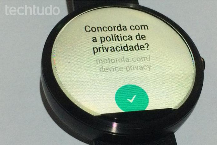 Concordando com a política de privacidade (Foto: Edivaldo Brito/TechTudo)