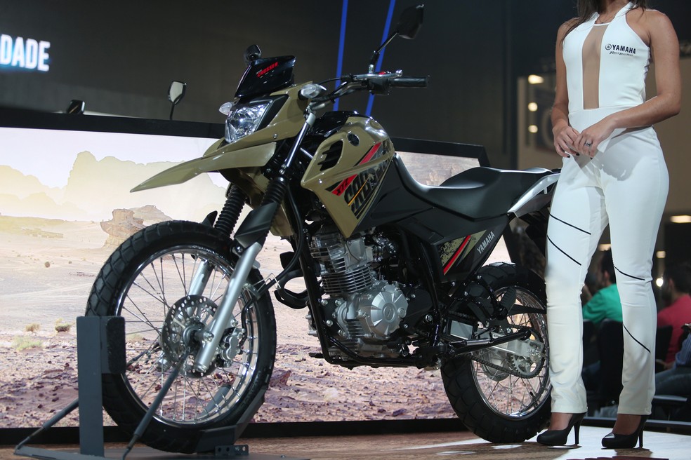 Yamaha XTZ Crosser 150 X no Salão Duas Rodas 2017 (Foto: Marcelo Brandt/G1)