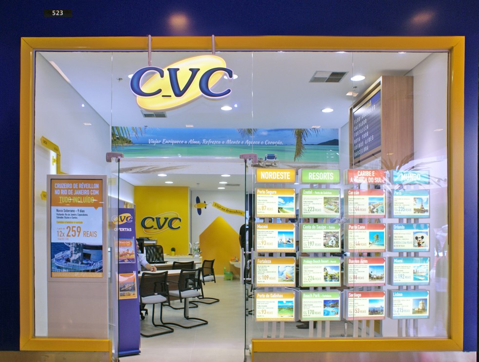 Loja da CVC Brasil — Foto: Divulgação