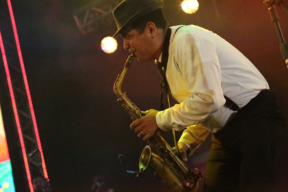 Maestro Spok Ã© uma das atraÃ§Ãµes da 361Âª Festa da Pitomba, em JaboatÃ£o dos Guararapes (Foto: Rafael Medeiros/G1)