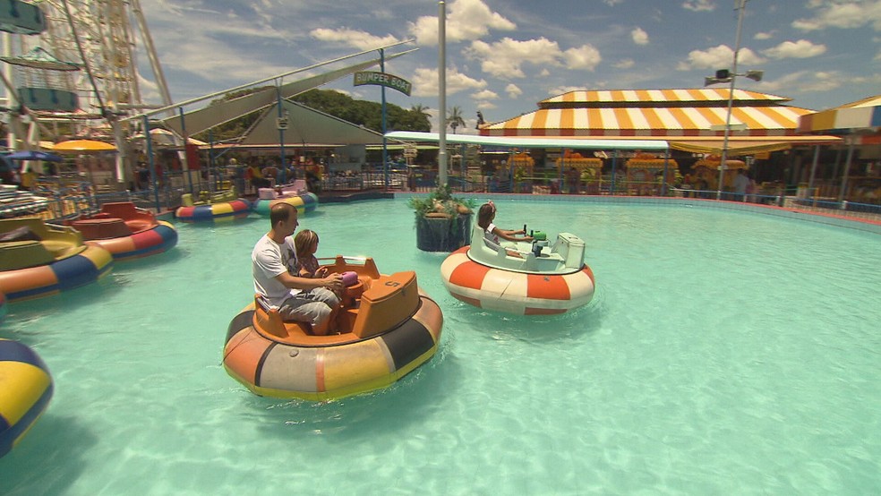 Parque Guanabara, em Belo Horizonte, antes de fechar com a pandemia.  Foto: TV Globo