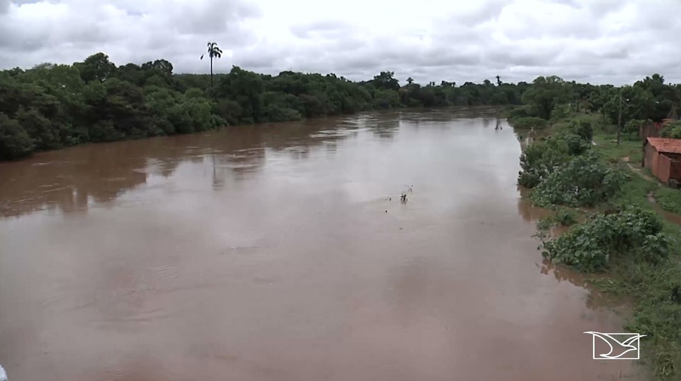  Defesa Civil diz que nÃ­vel do Rio Itapecuru jÃ¡ ultrapassou os 7 metros apÃ³s inÃ­cio das chuvas em CodÃ³ â Foto: ReproduÃ§Ã£o/TV Mirante