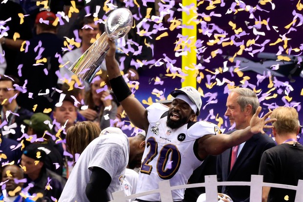Ed Reed comemorando o título do Baltimore Ravens (Foto: Getty Images)