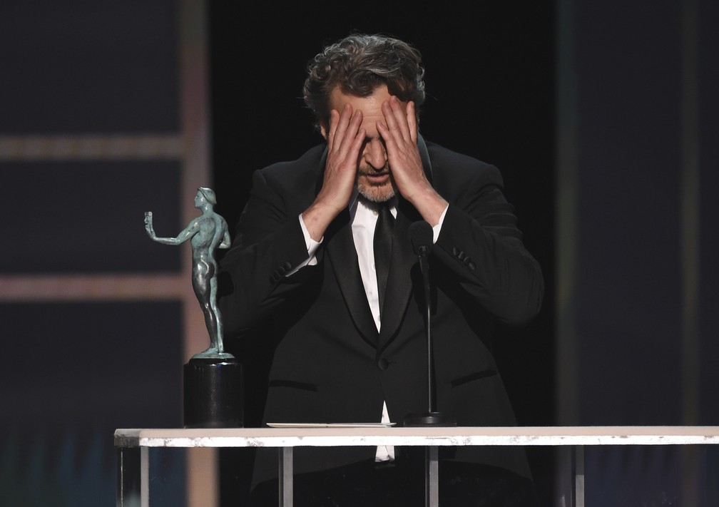 Joaquin Phoenix vence o 26º SAG Awards, prêmio do Sindicato dos Atores dos EUA — Foto: Photo/Chris Pizzello