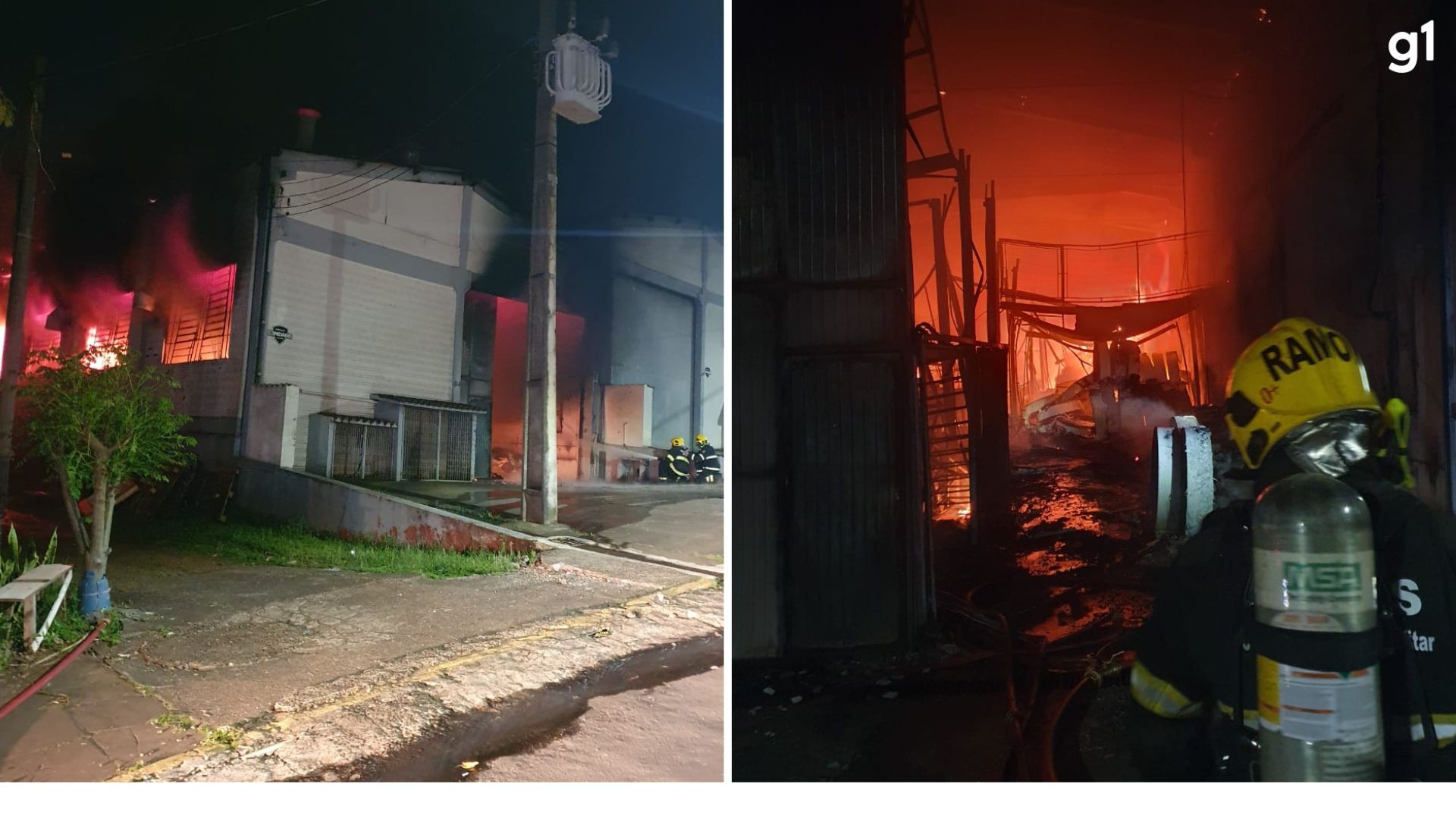 Incêndio atinge fábrica de produtos higiênicos em Estrela