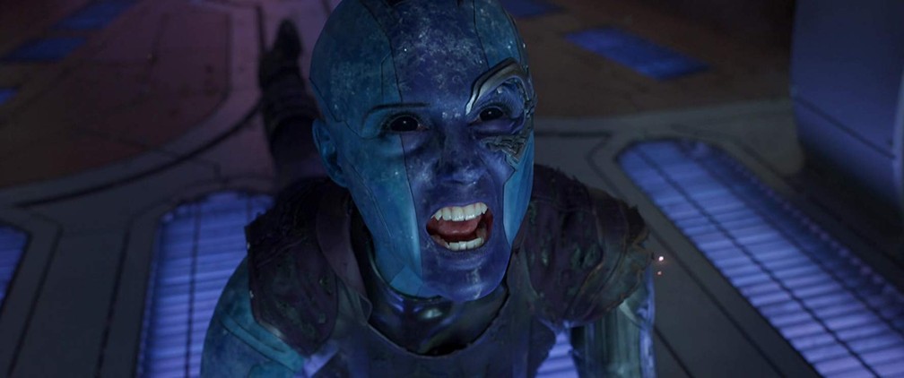 Karen Gillan é Nebulosa em 'Vingadores' e 'Guardiões da Galáxia' — Foto: Reprodução/Marvel